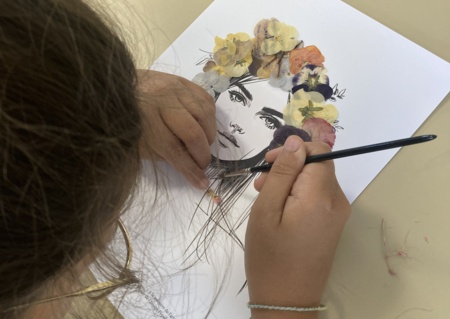 Portraits fleuris à la manière d’Inès Wagner