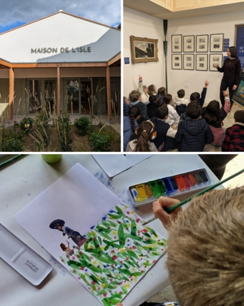 Apprentis peintres en plein air