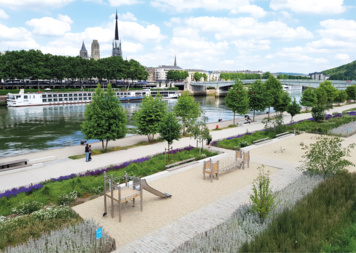La reconquête des quais rive gauche à Rouen
