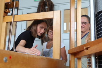 Démonstrations autour du travail de Luce Couillet (tissage) et de Vincent Le Bourdon (terre)