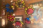 Fleurs d’Alsace en peinture sous verre